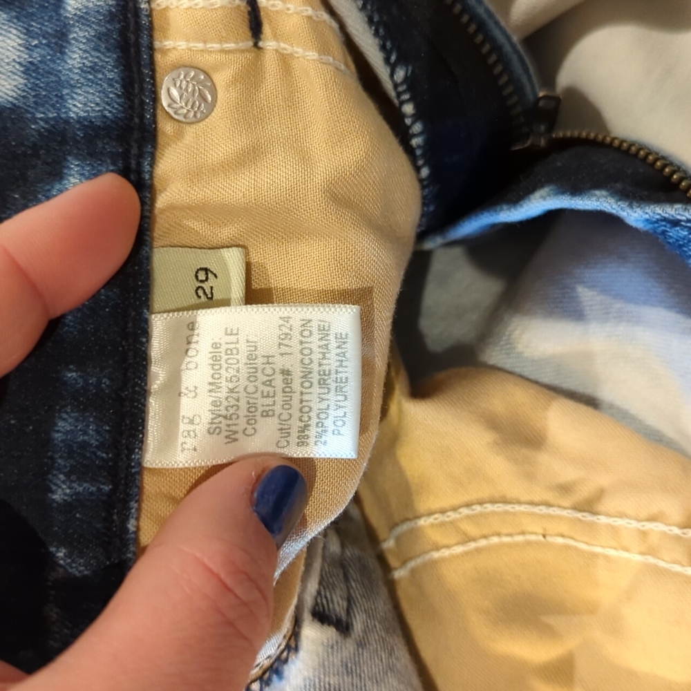 NWT Rag & Bone Jeans "Nina" Bleach Wash High Rise Skinny Jeans Sz 29 - Picture 5 of 12